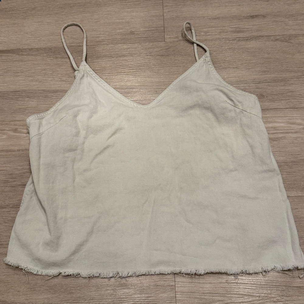 Aritzia Wilfred Tank Top Cream